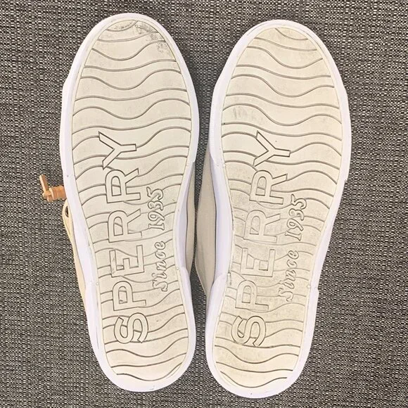 Sperry Pier View Sand Sneaker - Women's Size 8 - shoes canvas tan beige STS81816 - Picture 7 of 13